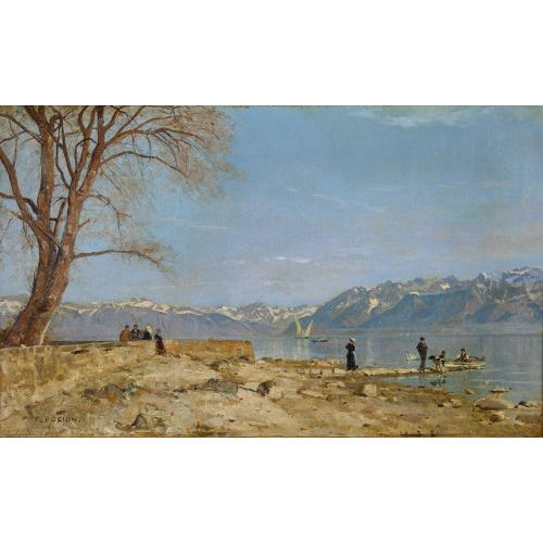 FRANOIS BOCION : 'Le Haut lac de la terrasse d′Haldimand' (Dobiaschofsky Auktionen AG)